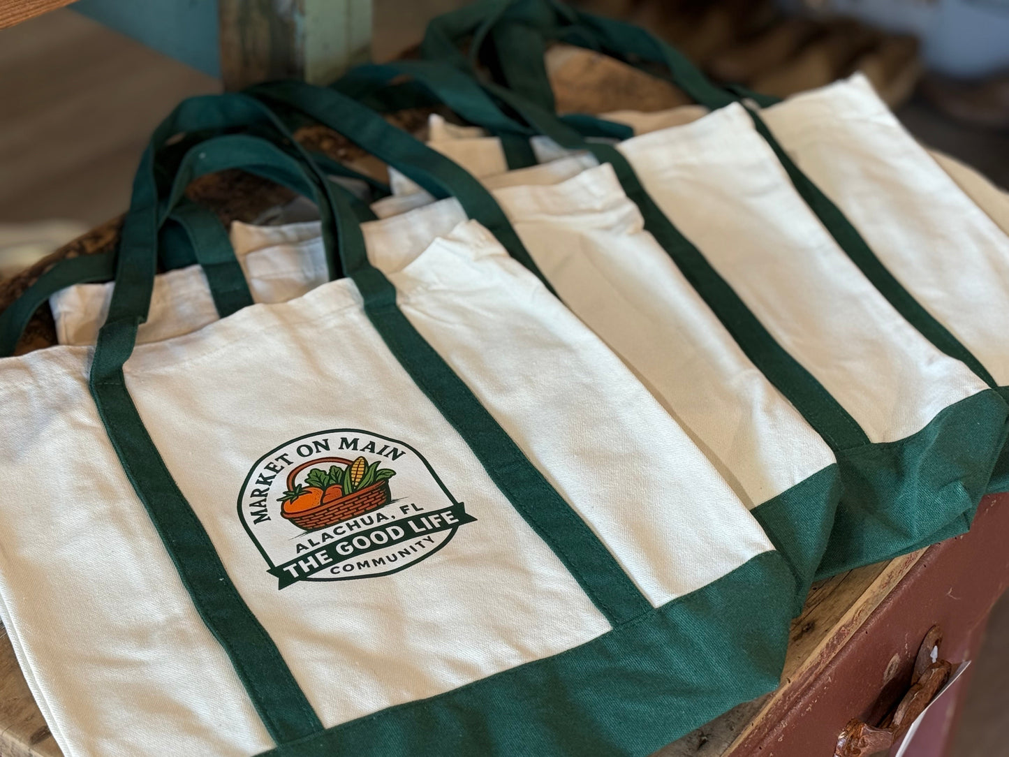 Market on Main Canvas Bag