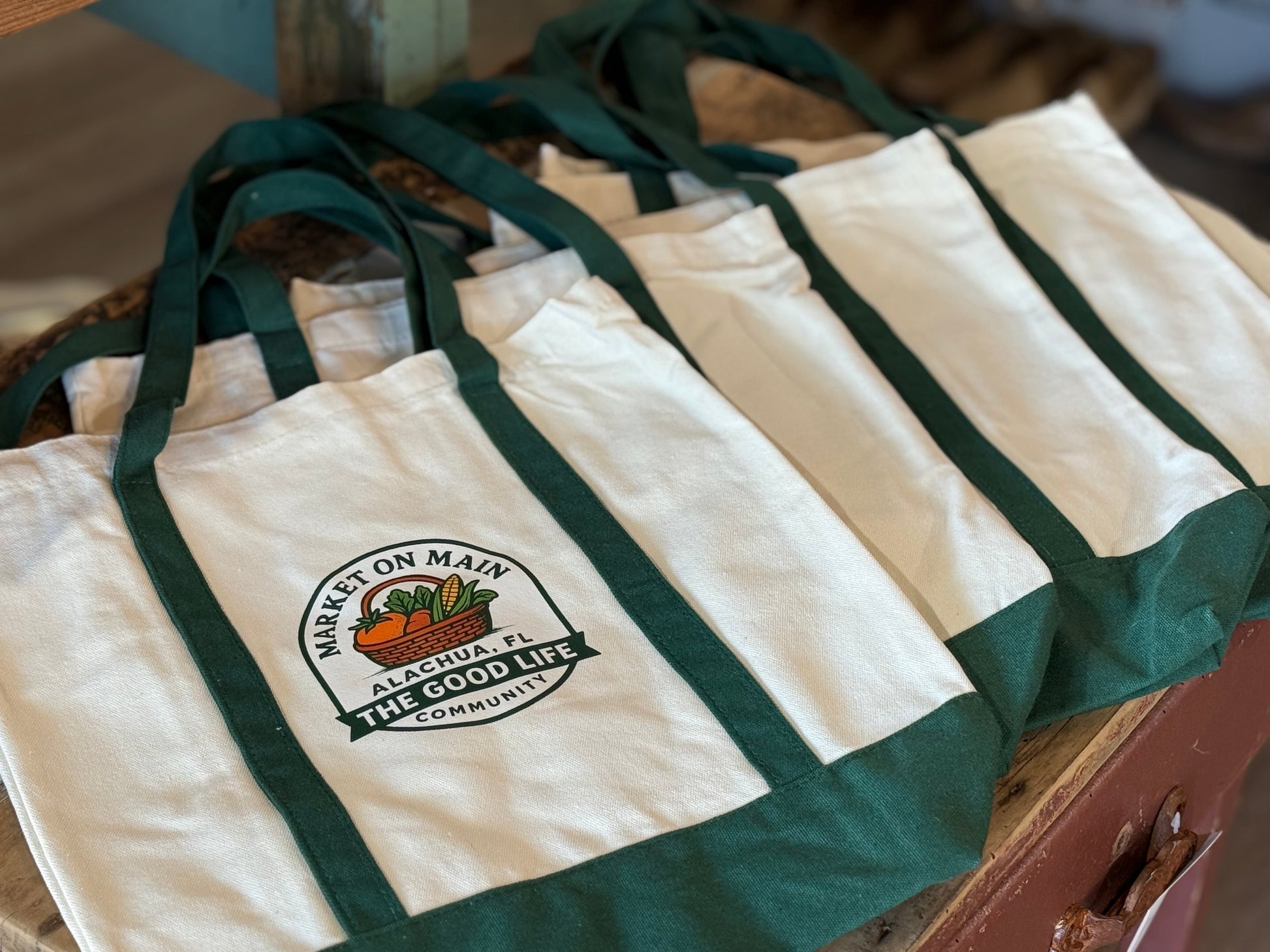 Market on Main Canvas Bag