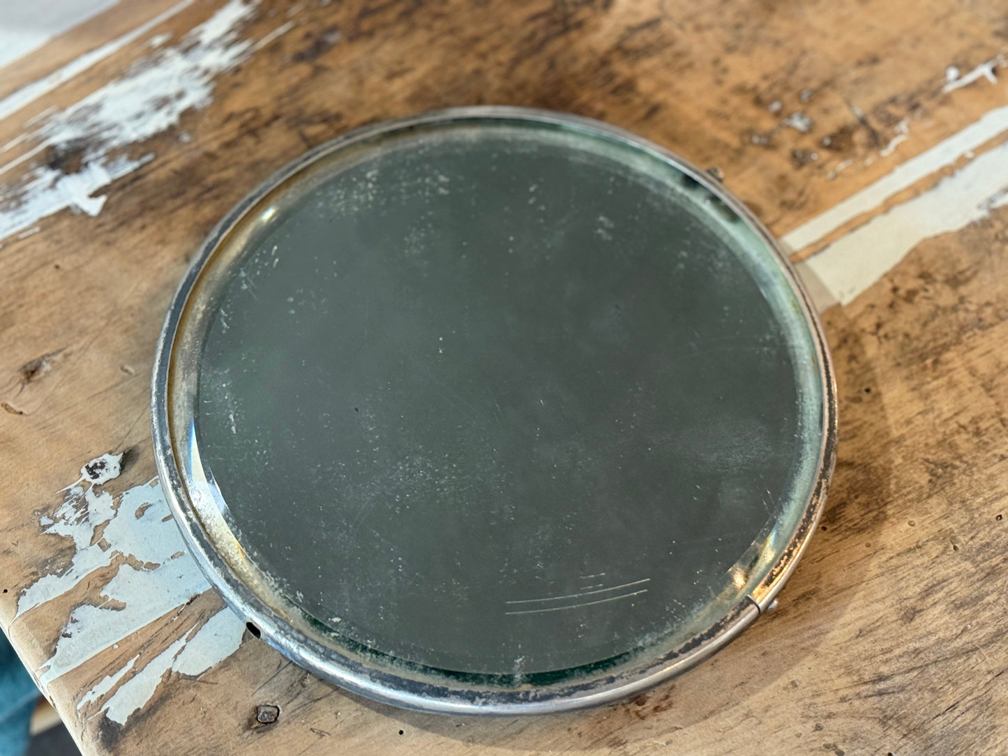 Leather Backed Travel Mirror