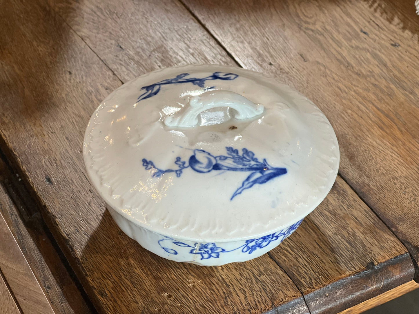 Early Period Ironstone Soap Dish