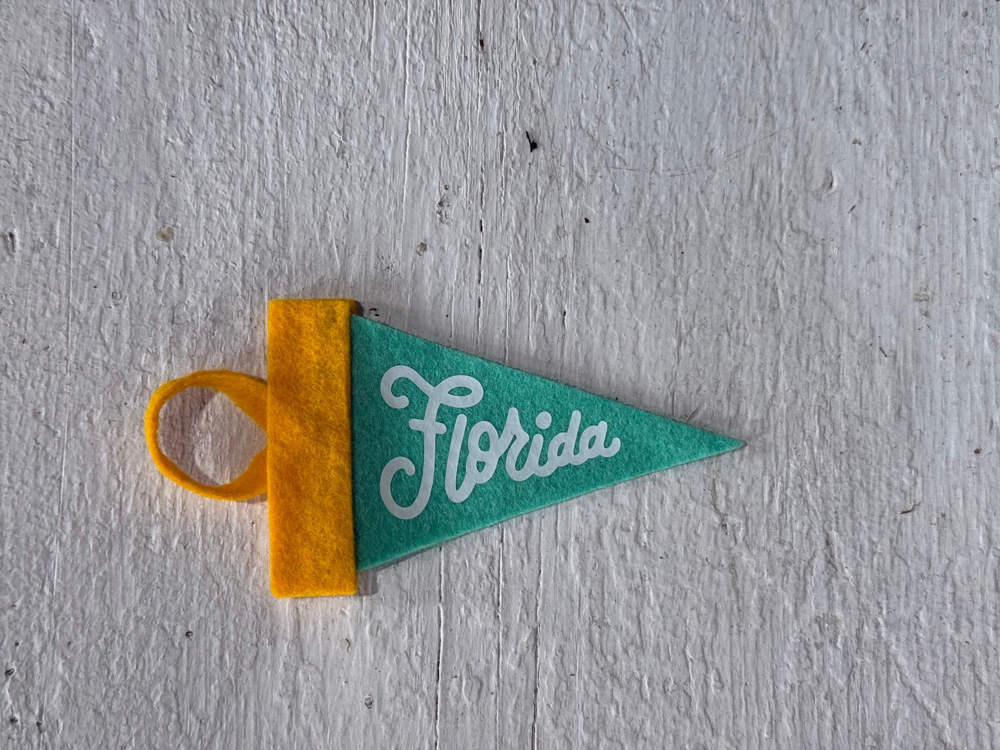 Florida Mini Pennant Mustard Teal