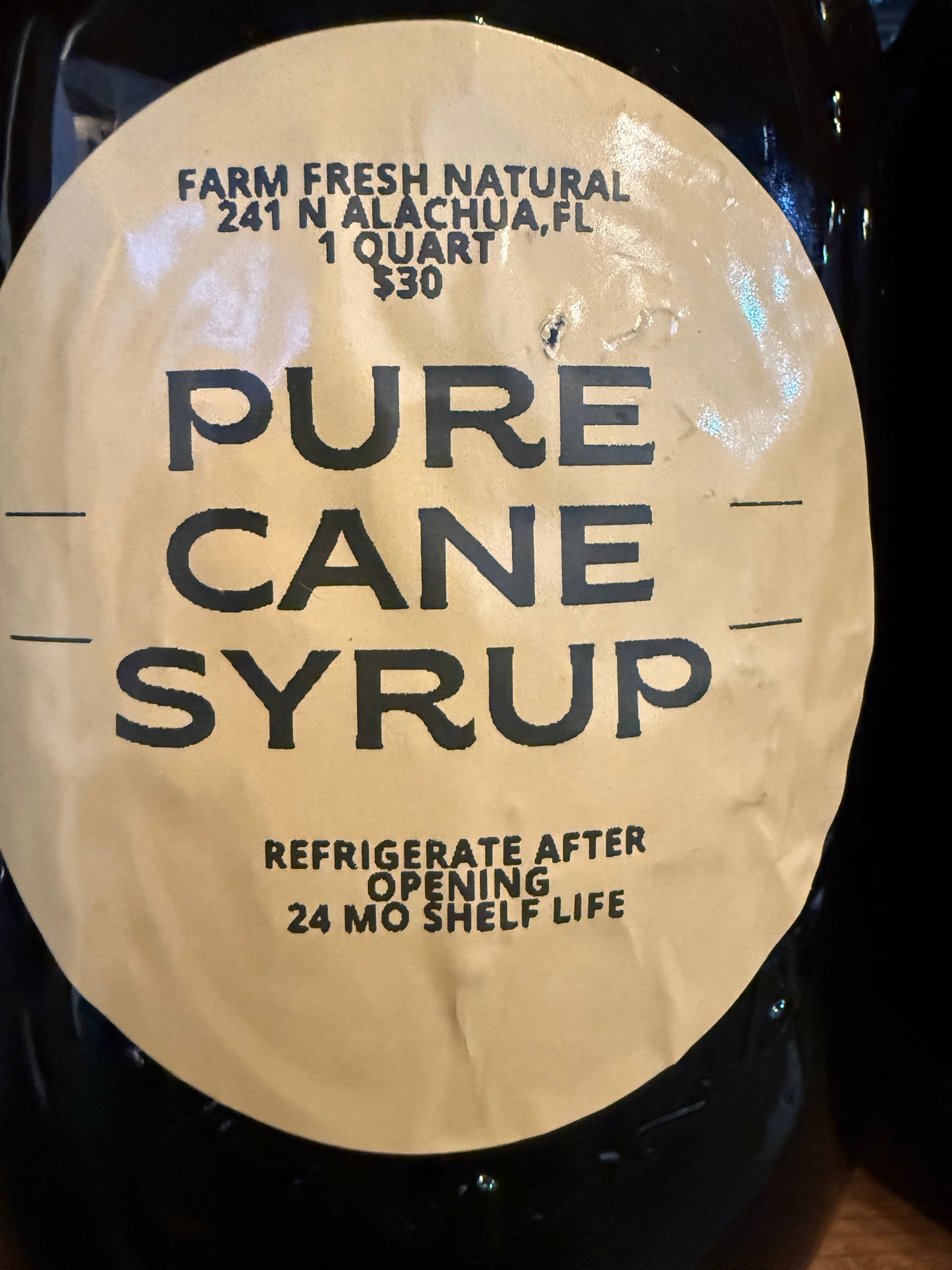 Cane Syrup - 1 qt