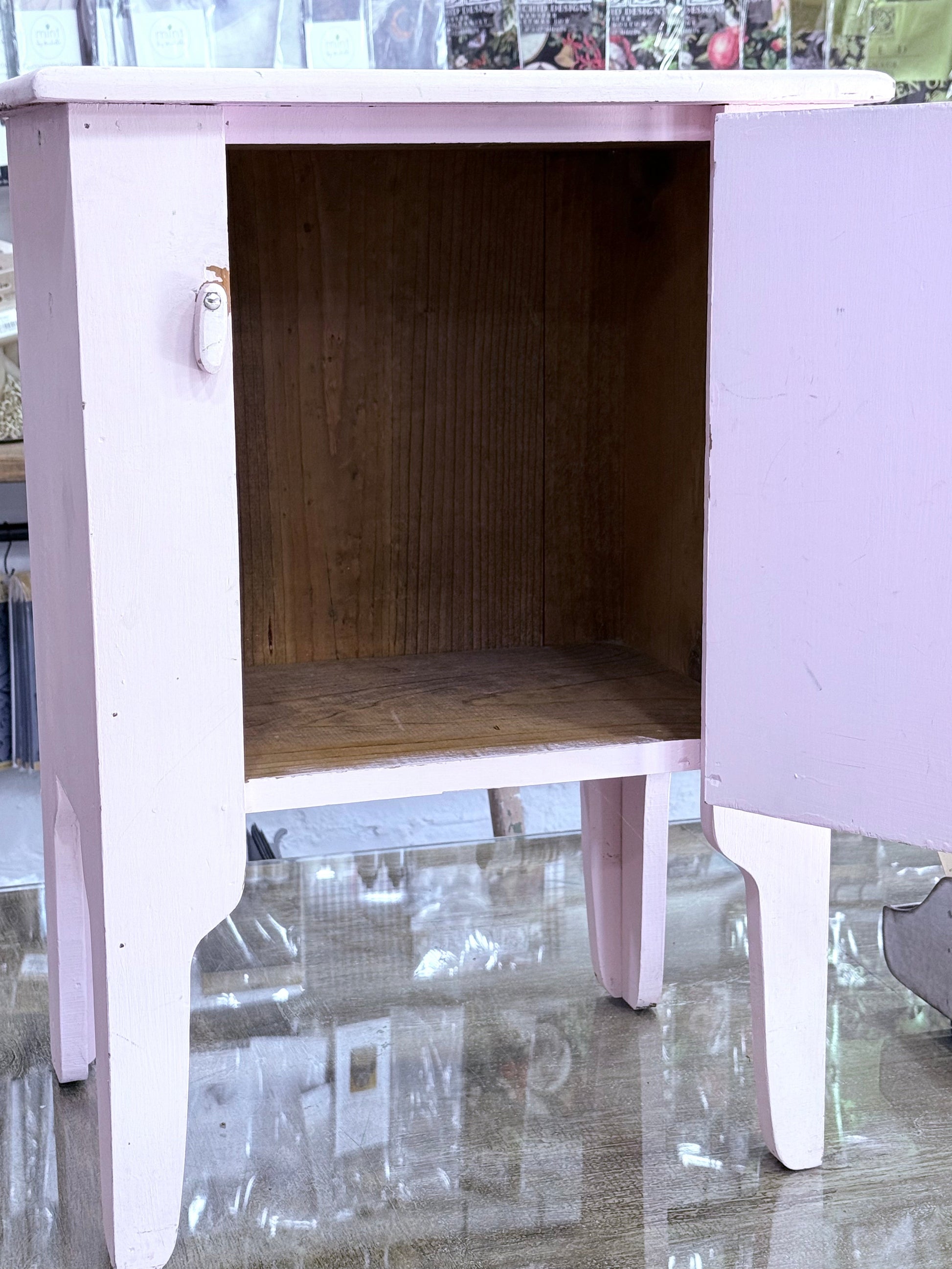 Pink Wooden Cabinet