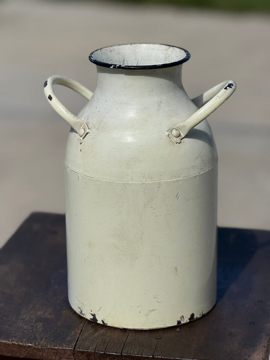 13" Metal Milk Can