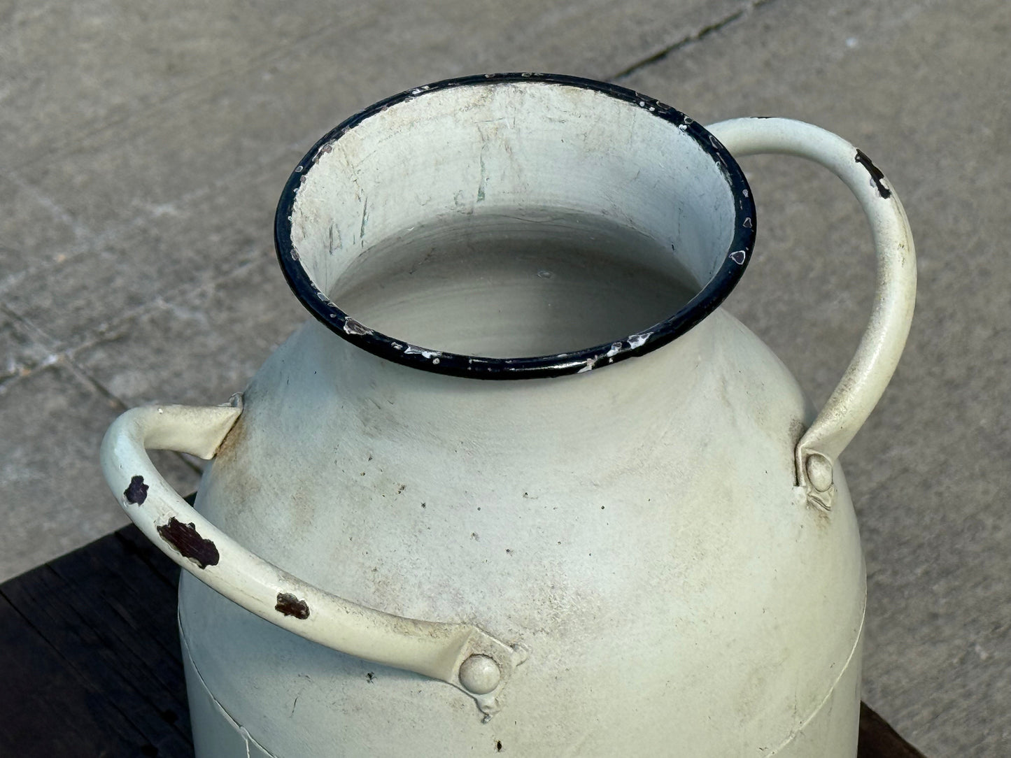 13" Metal Milk Can