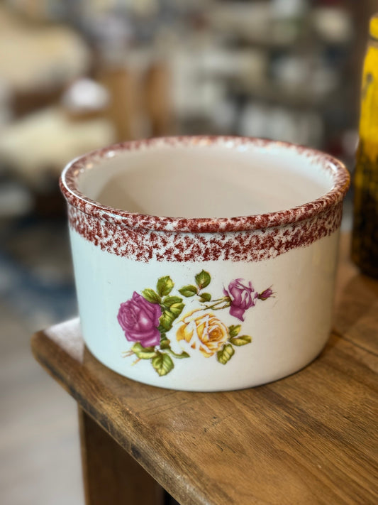 Painted Rose Crock