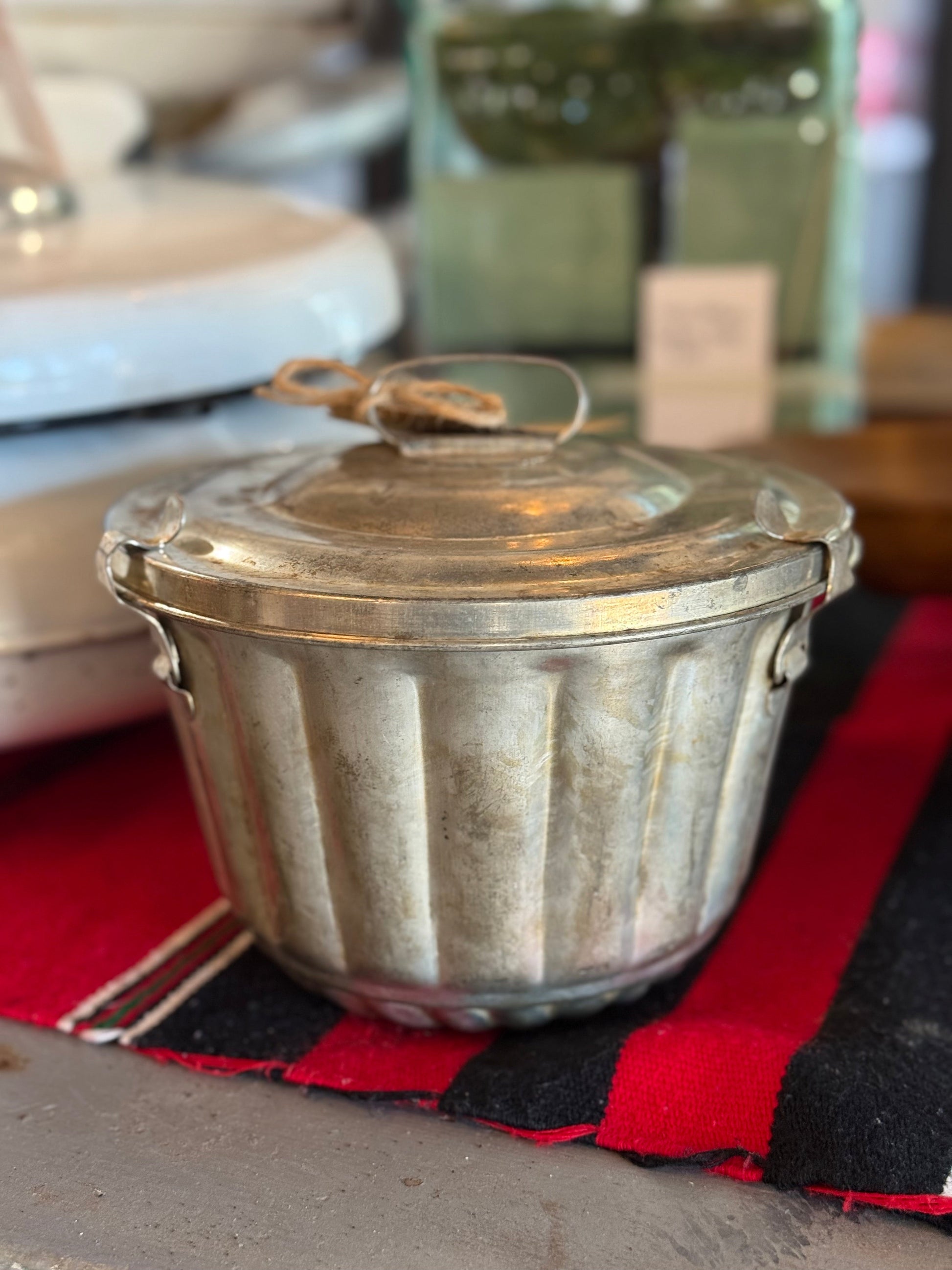 Vintage Jello Mold with Lid