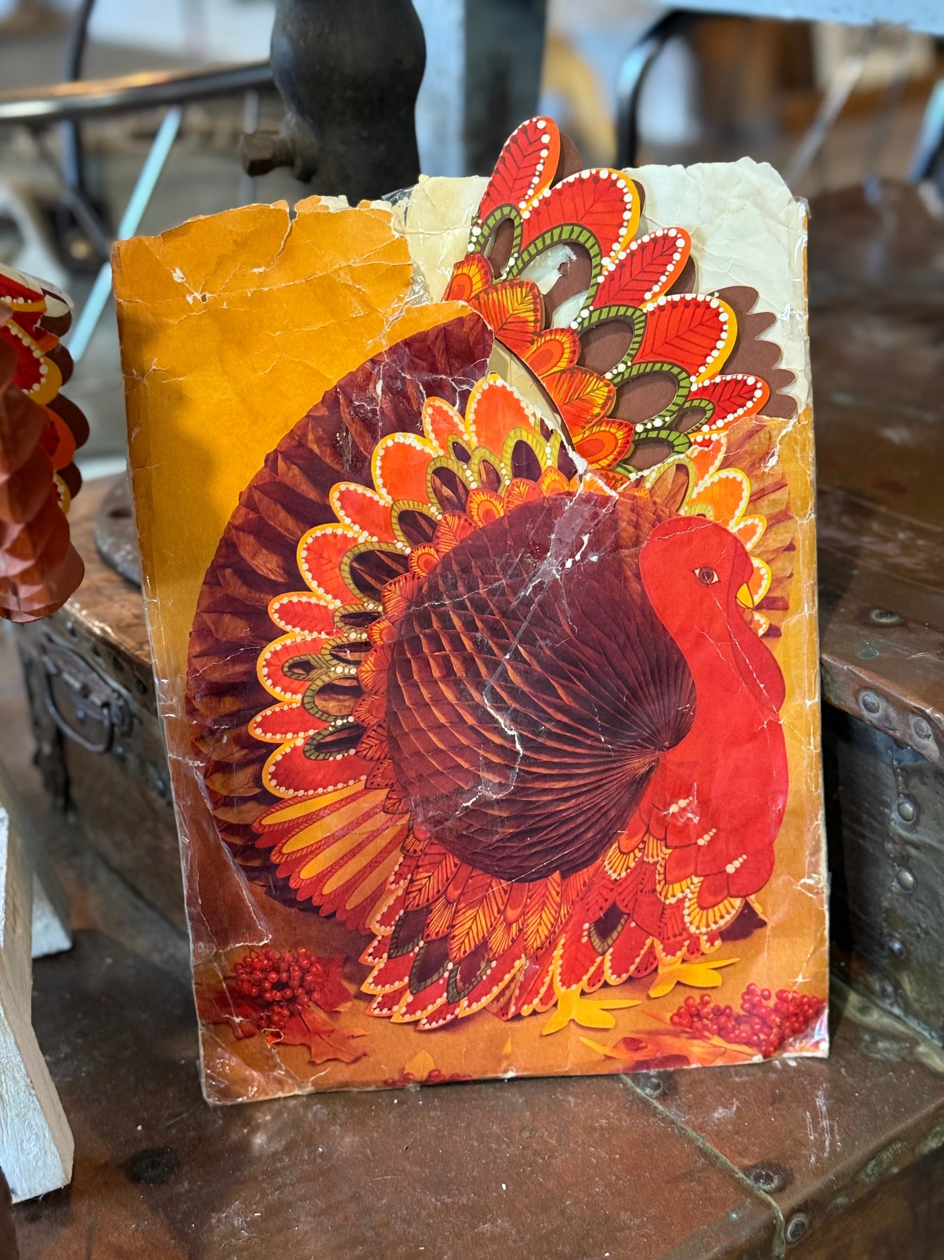 Vintage Hallmark Turkey Centerpiece Set