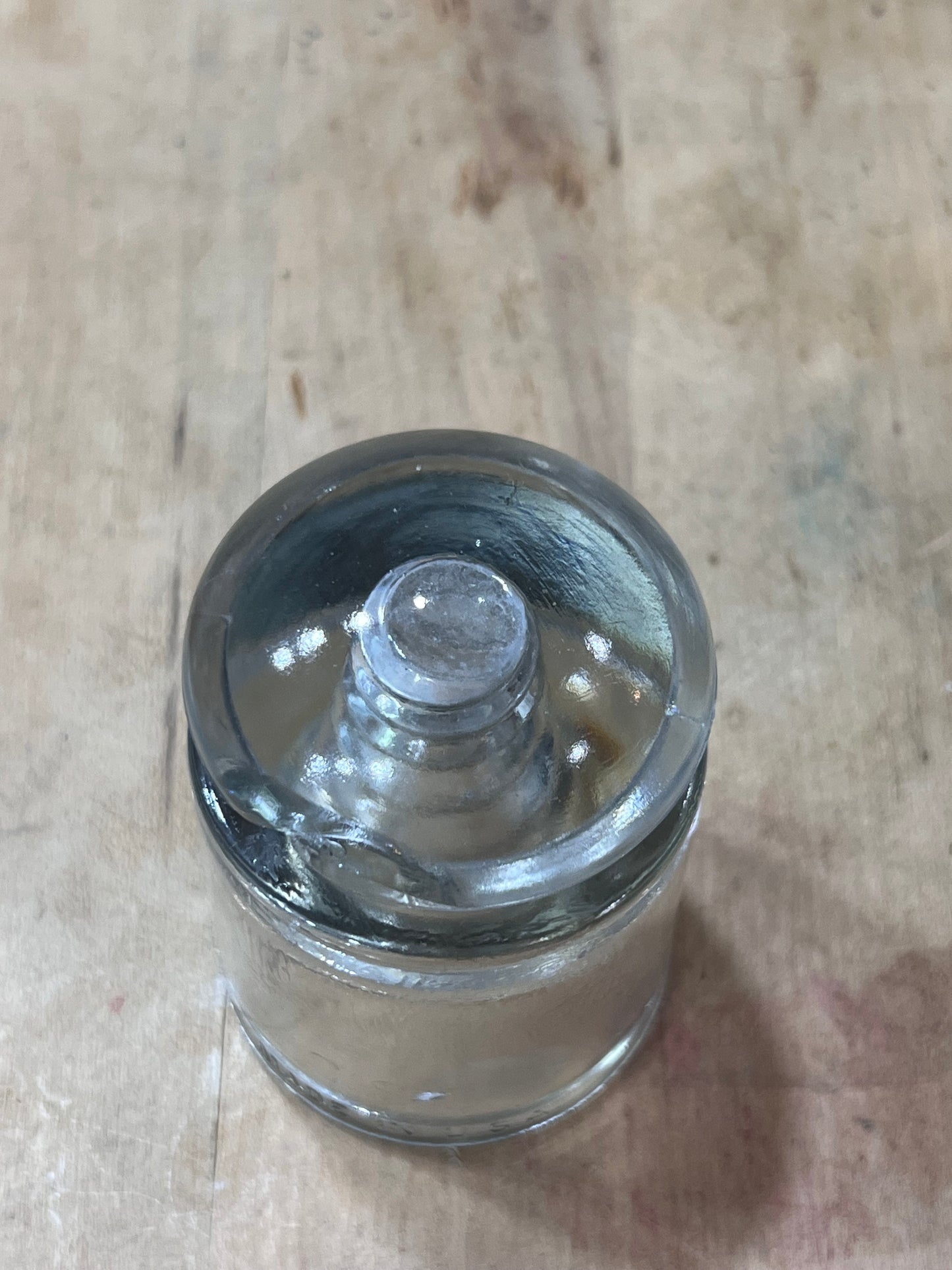 Vintage Whitall Tatum Clear Glass Telegraph Insulator (No. 2-46A)