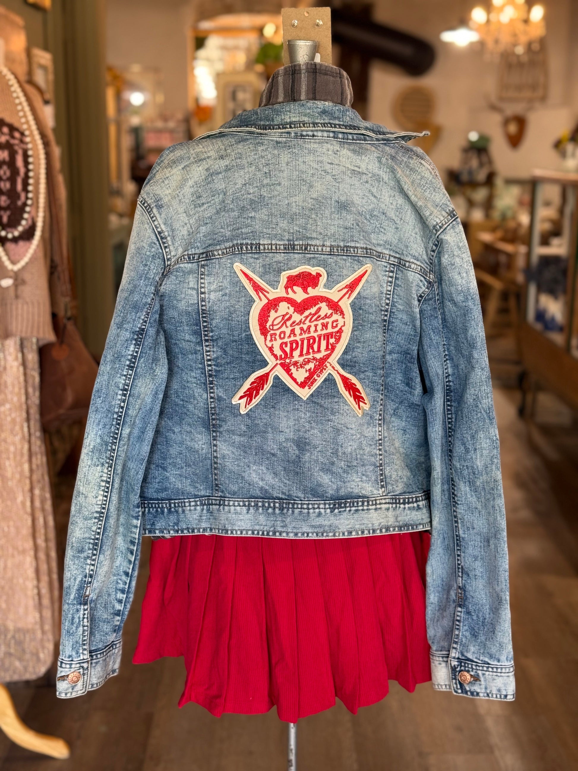 Upcycled Denim Jacket: Restless