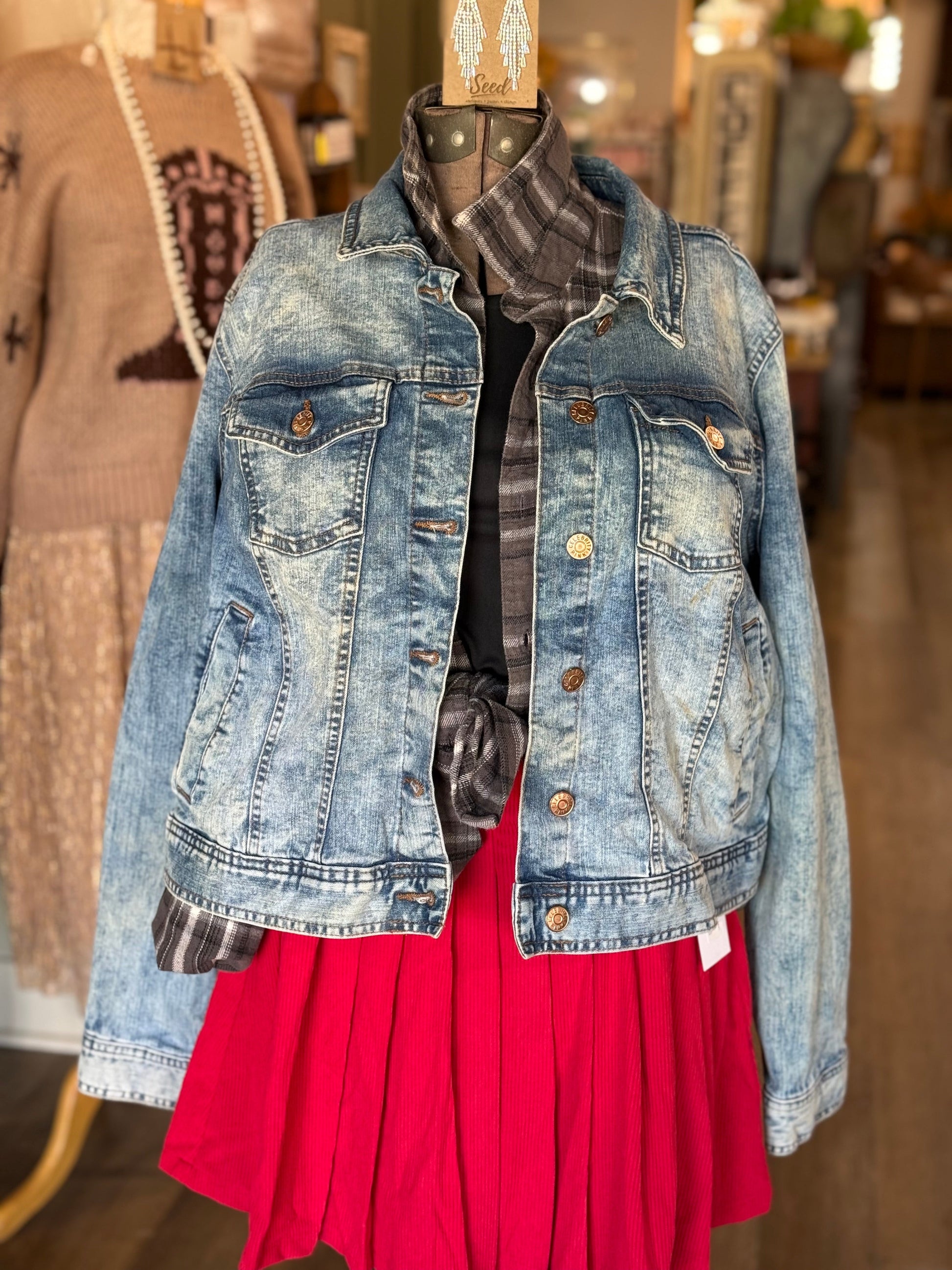 Upcycled Denim Jacket: Restless