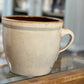 Antique RARE Salt Glazed Crock with Handle Stoneware