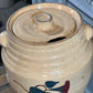 Robinson Ransbottom Morning Glory Spaulding's Cookies Advertising Jar Crock