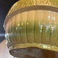 Antique 1800s Farmhouse Yellow Green ware Large Bowl