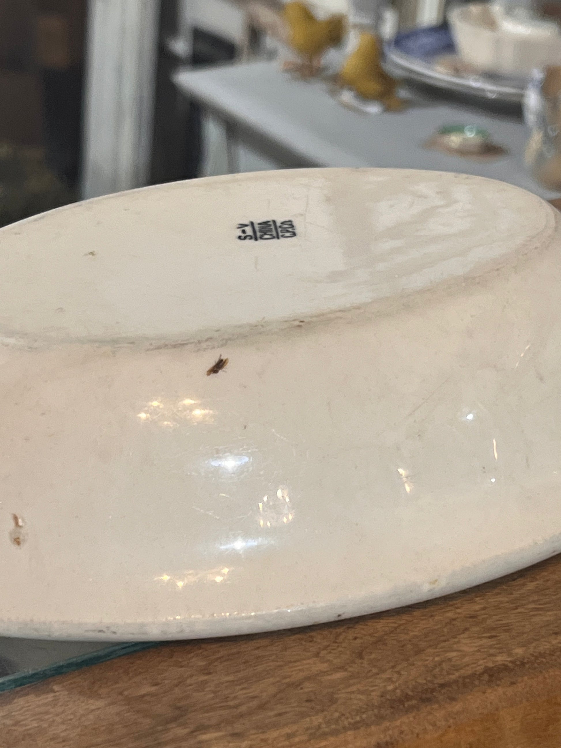 Antique Ironstone Serving Dish Vegetable Deep Unique Depth CP&CO