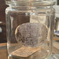 Antique Dewars American Mix Hard Candies Display Jar