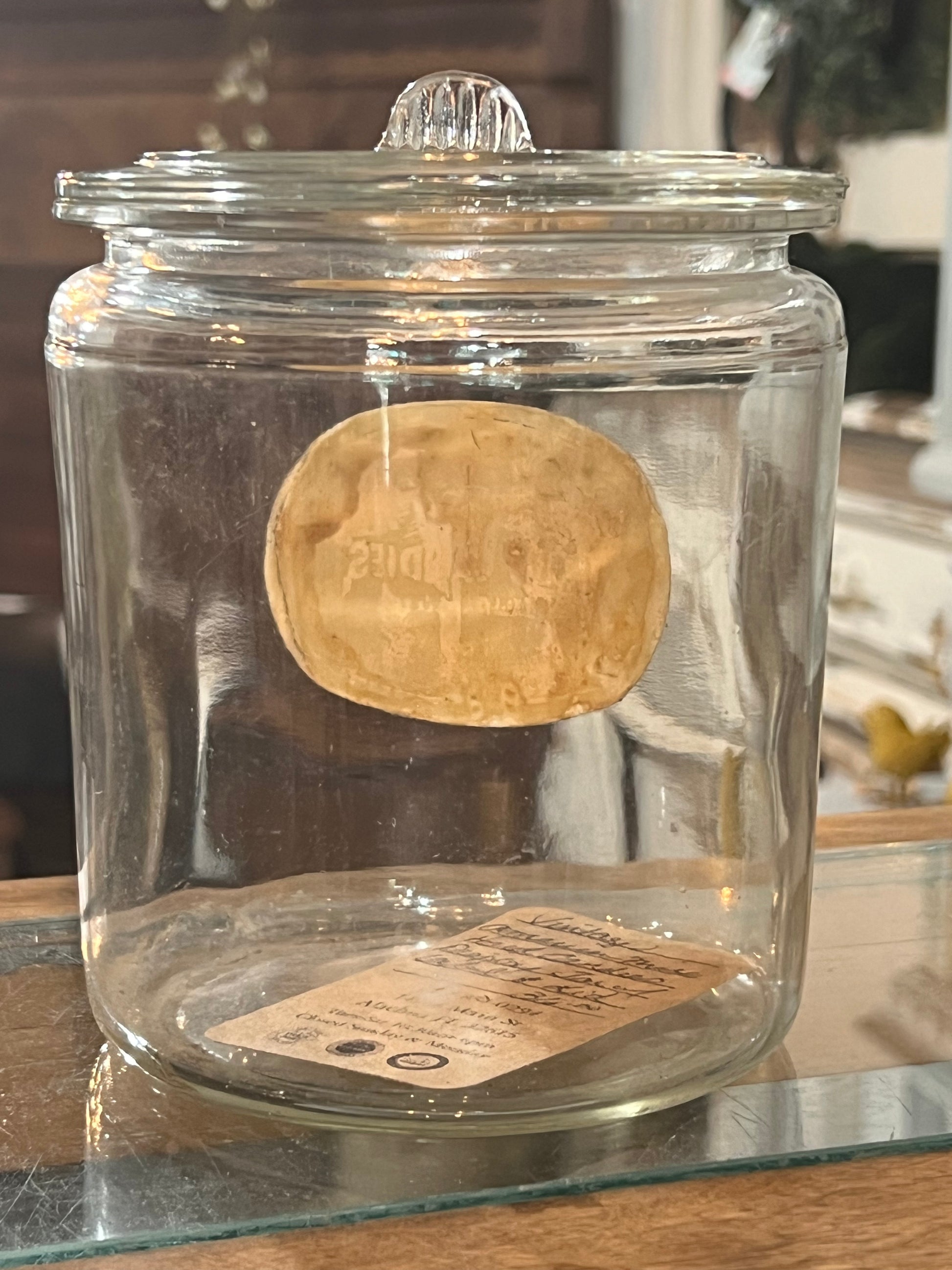 Antique Dewars American Mix Hard Candies Display Jar