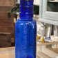 Antique John Wyeth & Bro Cobalt Blue Eye Wash Bottle & Cup