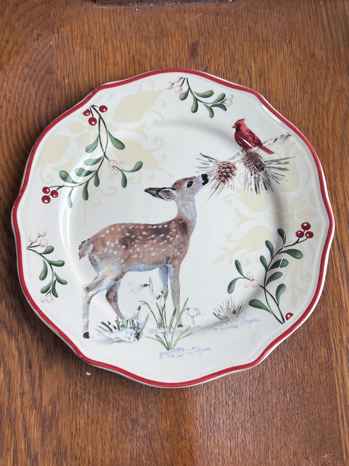 Better Homes &amp; Gardens Heritage Collection "Winter Forest" 9” Salad Plates (Sold Separately)