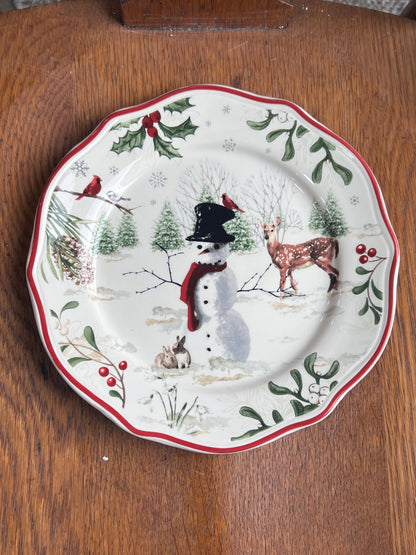 Better Homes &amp; Gardens Heritage Collection "Winter Forest" 9” Salad Plates (Sold Separately)