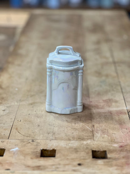 Antique German Lusterware Iridescent Porcelain Kitchen Canisters &amp; Spice Jars (Sold Individually) The Mustard Seed Collection, The Seed