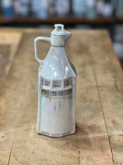 Antique German Lusterware Iridescent Porcelain Kitchen Canisters &amp; Spice Jars (Sold Individually) The Mustard Seed Collection, The Seed
