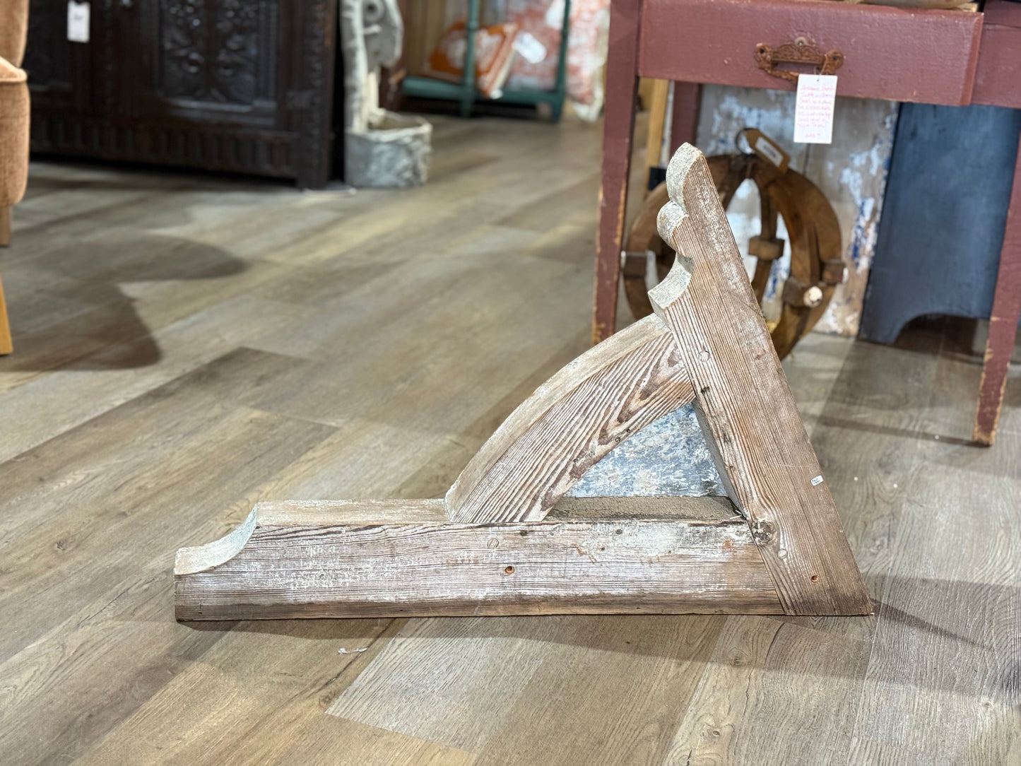 Pair of Chippy Corbels with Metal