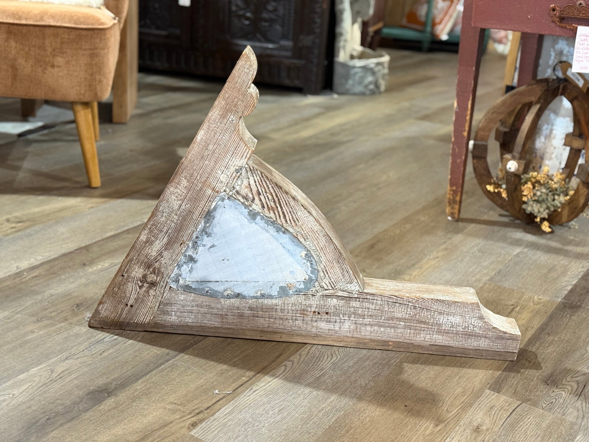 Pair of Chippy Corbels with Metal