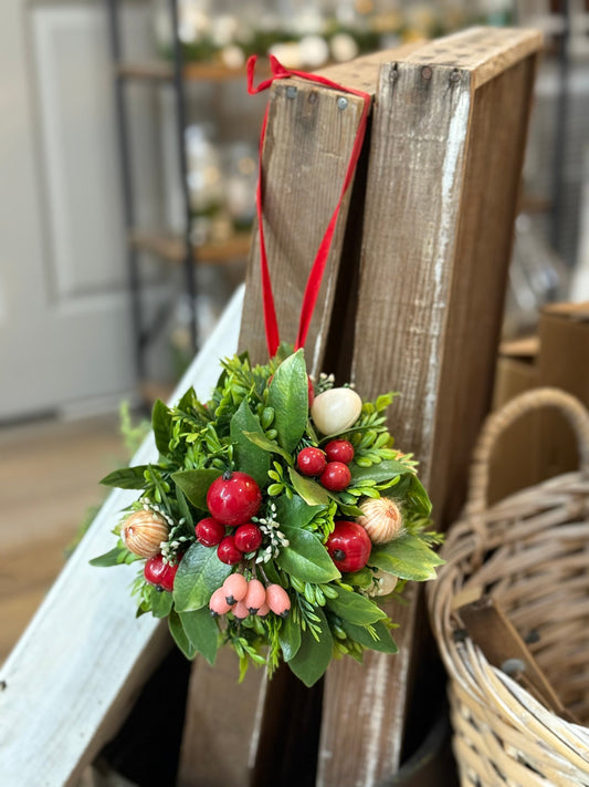 Mistletoe with Pink & Red Berries