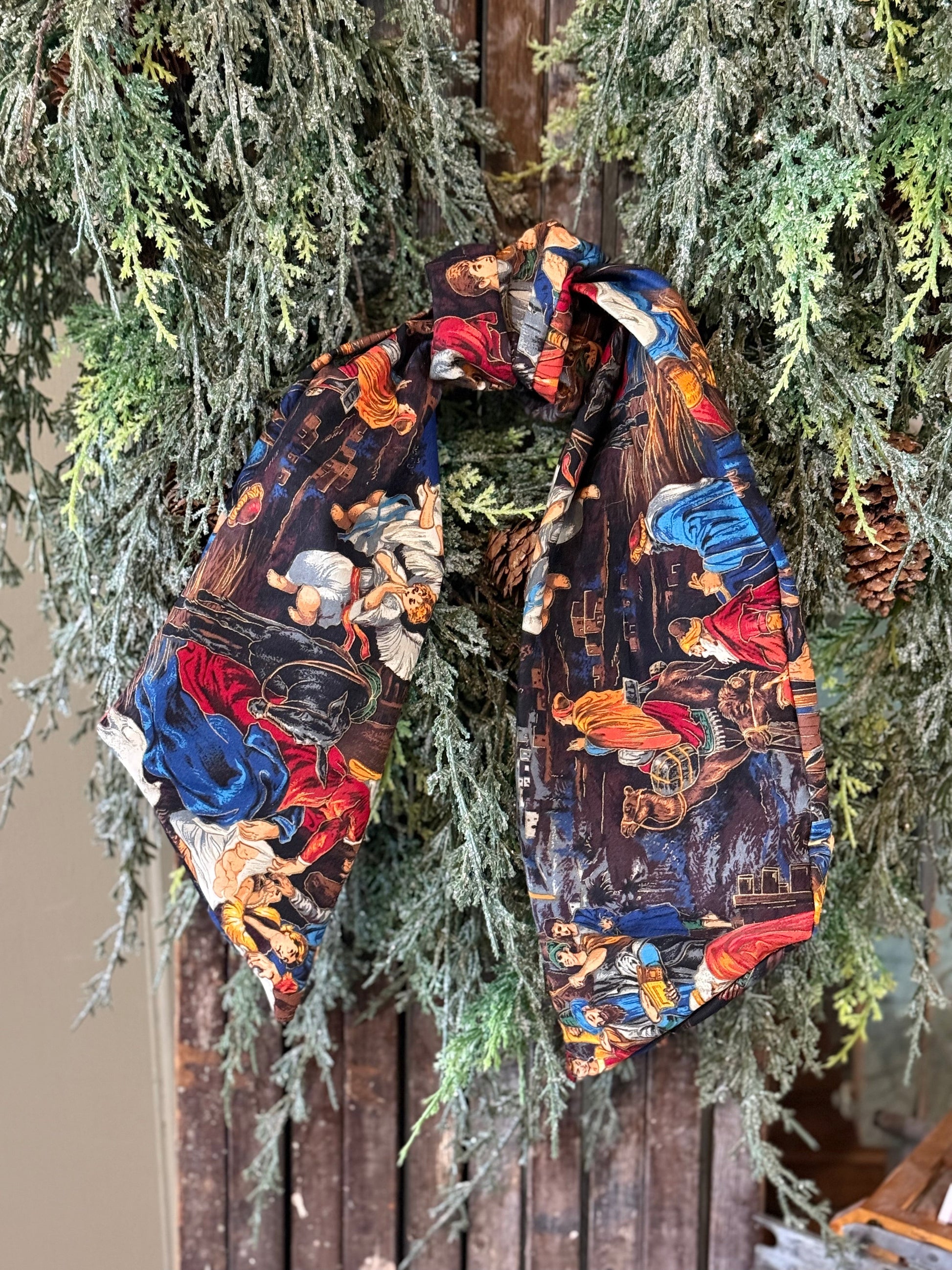 Nativity Scene Tree Bow