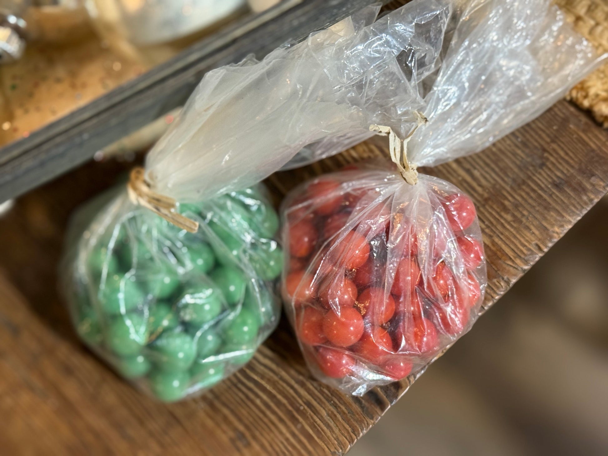 Bag of Vintage Marbles Jade Green