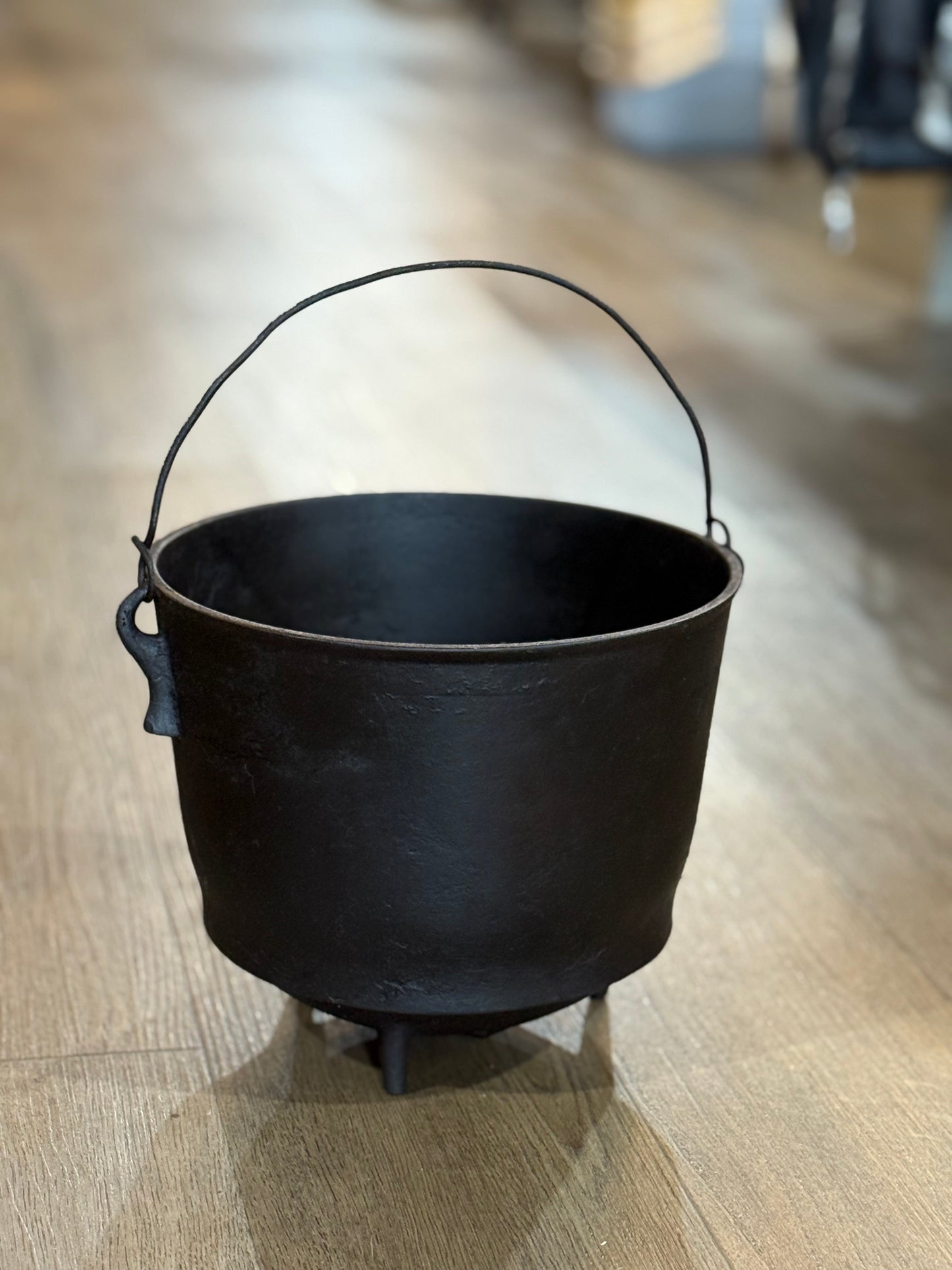 Restored 1800s Cast Iron Cauldron – Rare, Heavy & Gorgeous