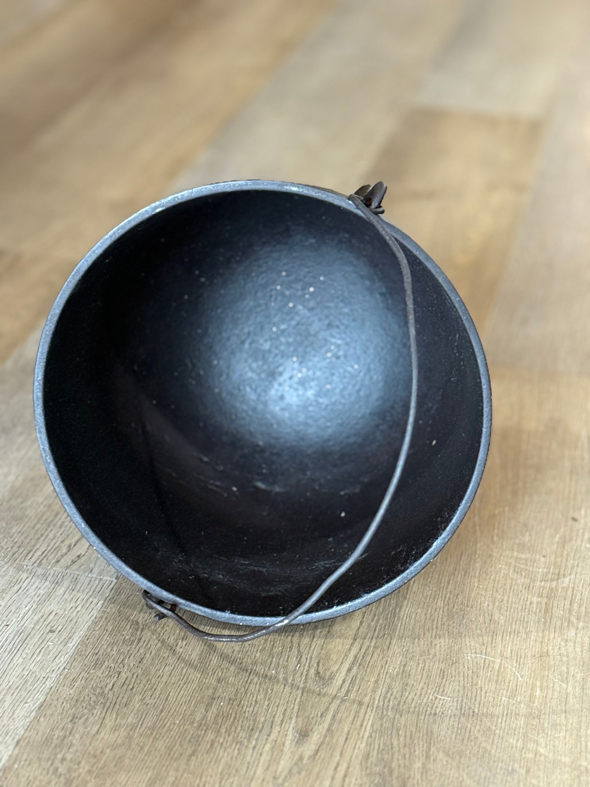 Restored 1800s Cast Iron Cauldron – Rare, Heavy & Gorgeous