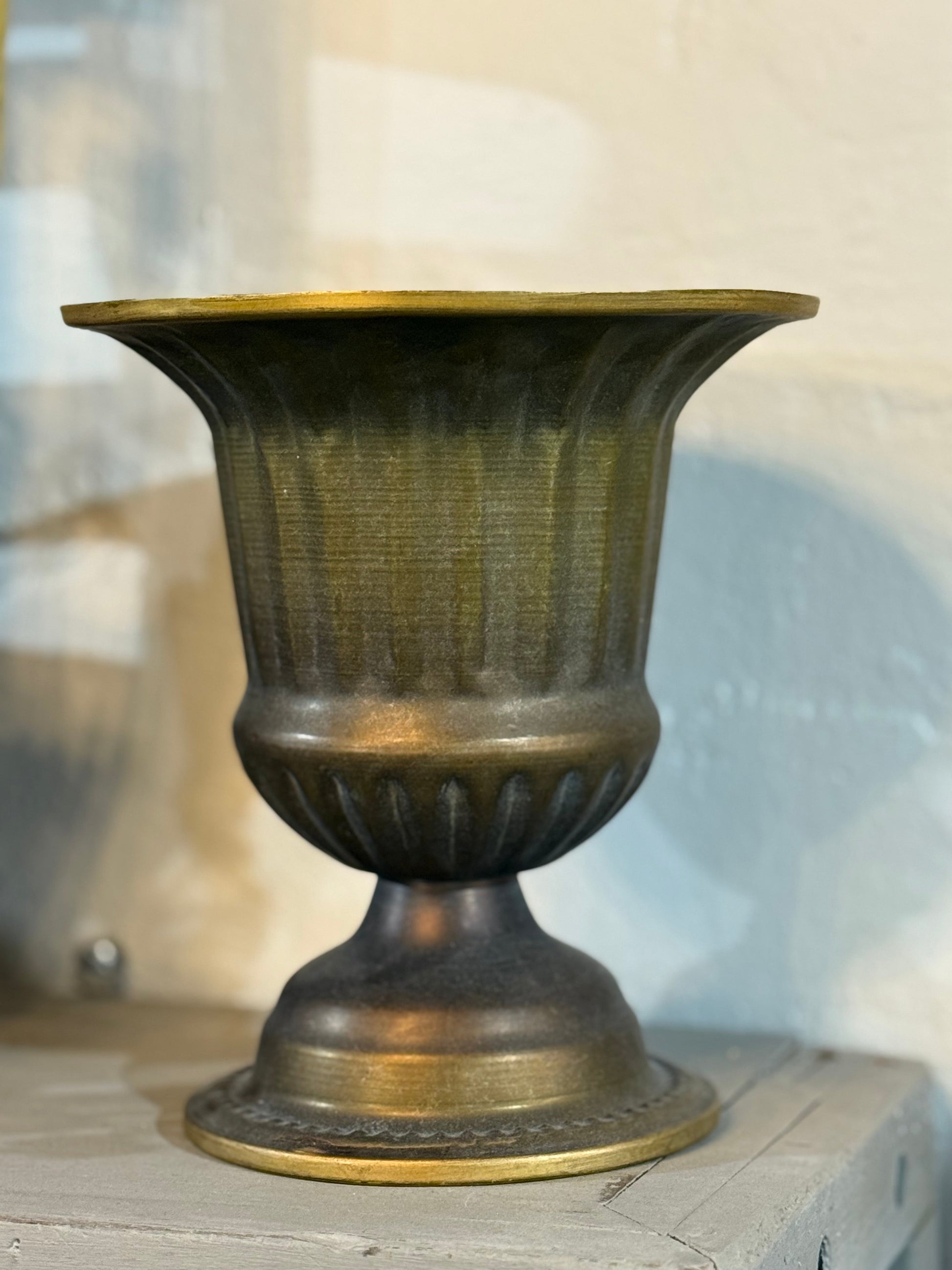 Metal Decorative Urn Vase
