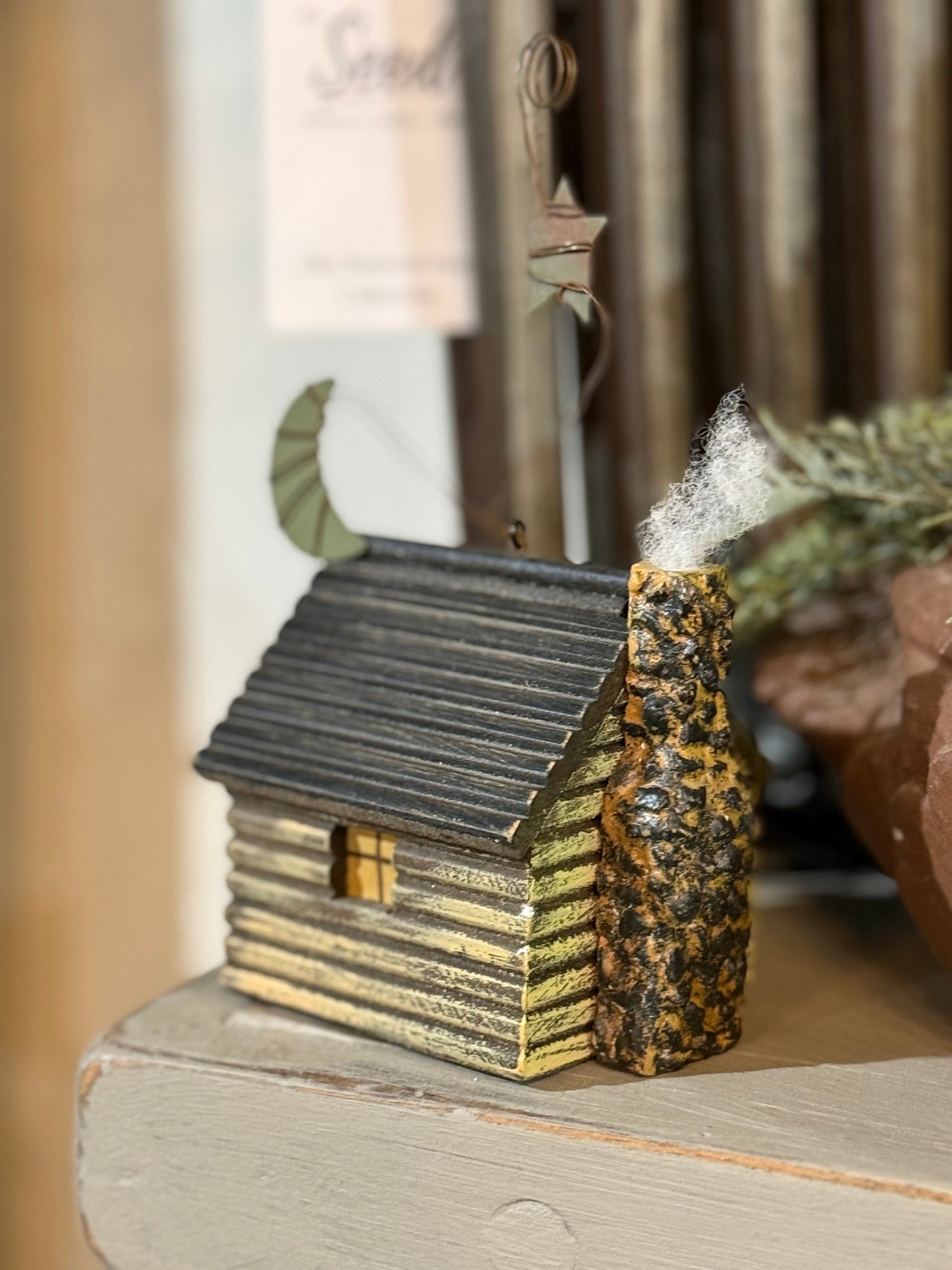 Mini Log Cabin Figure