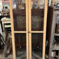 Antique Salvaged Glass Cabinet Doors - Primitive Chippy Beige Pantry Hutch Tall French Window Pane Single Door Grumpy's