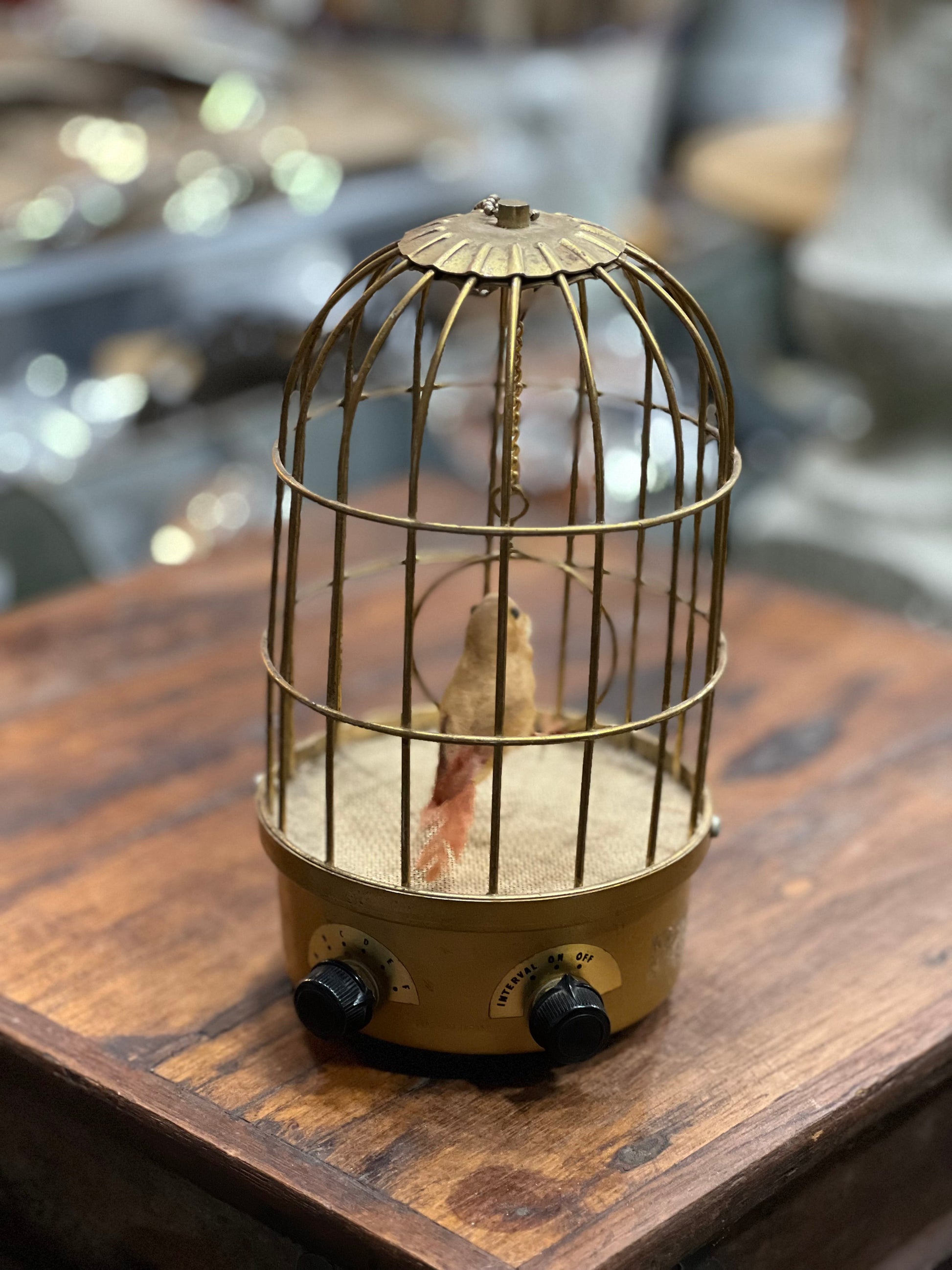 Vintage Saezuri Transistorized Singing Birdcage – Mid-Century Japanese Mechanical Automaton The Mustard Seed Collection