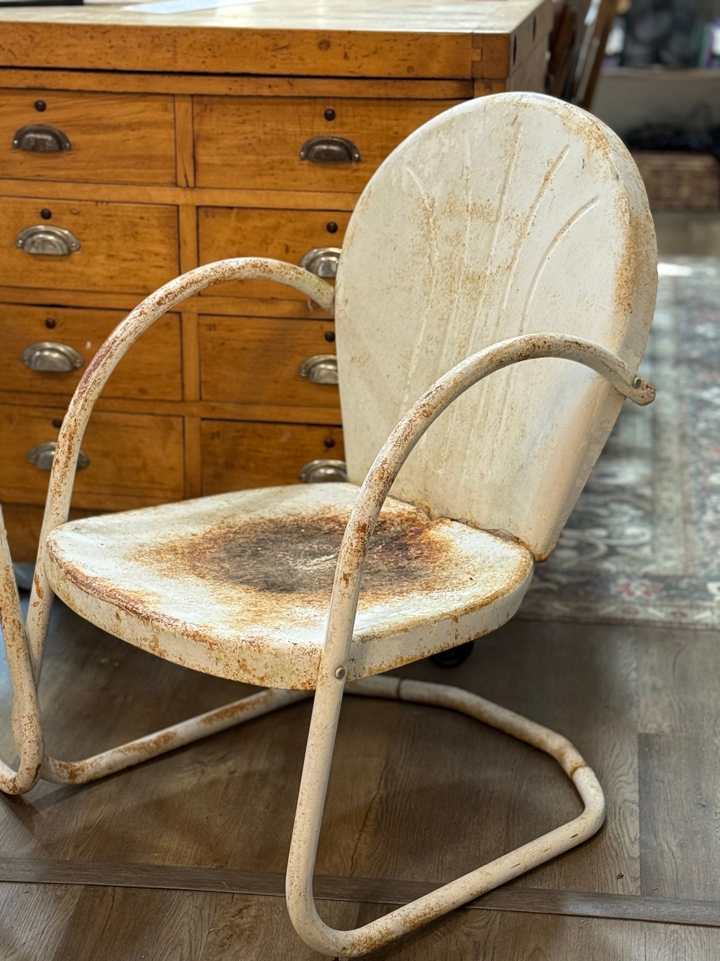 Pair of Vintage Metal Patio Chairs