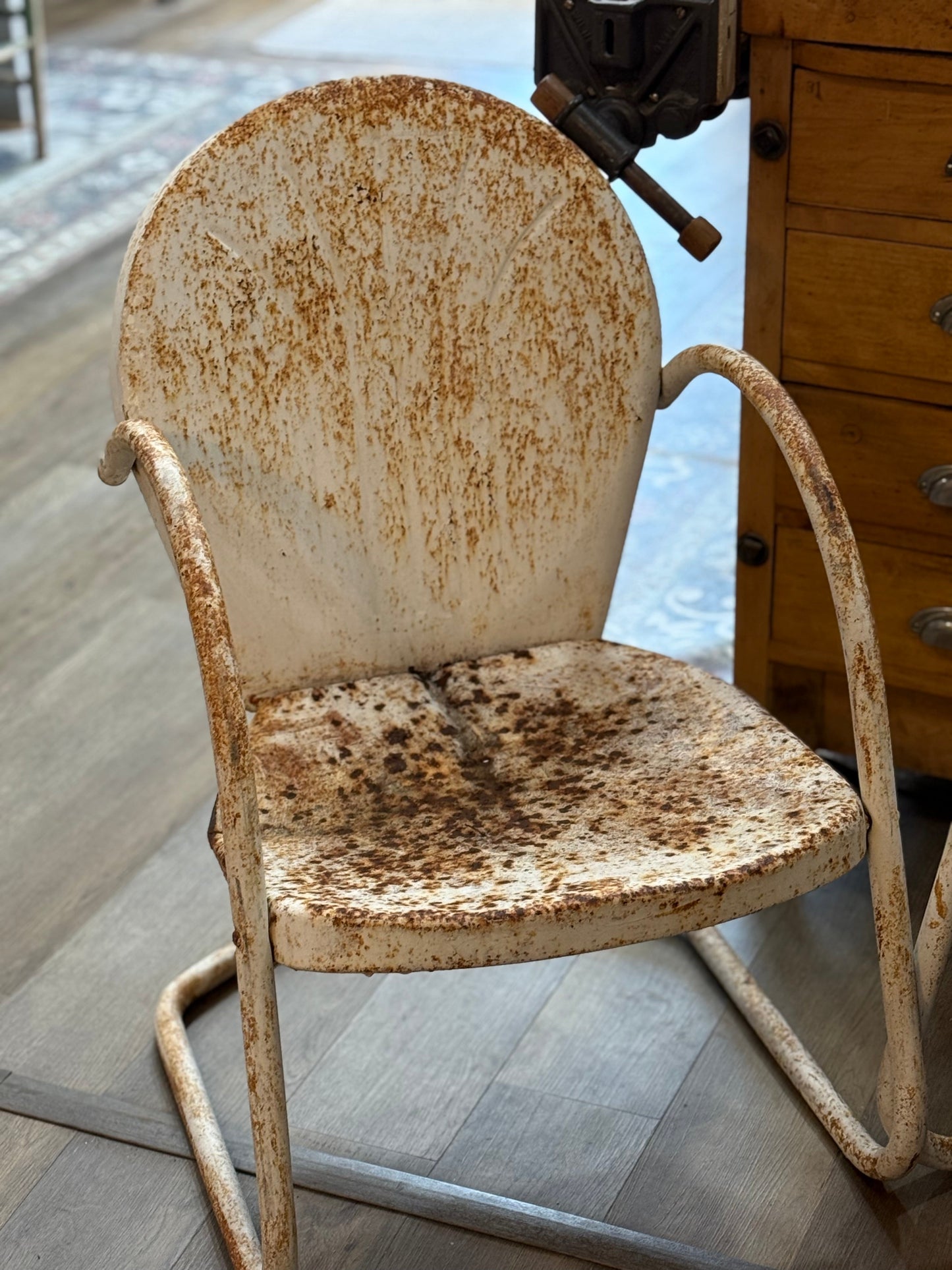 Pair of Vintage Metal Patio Chairs