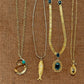 Vintage Gold Tone Fish Necklace