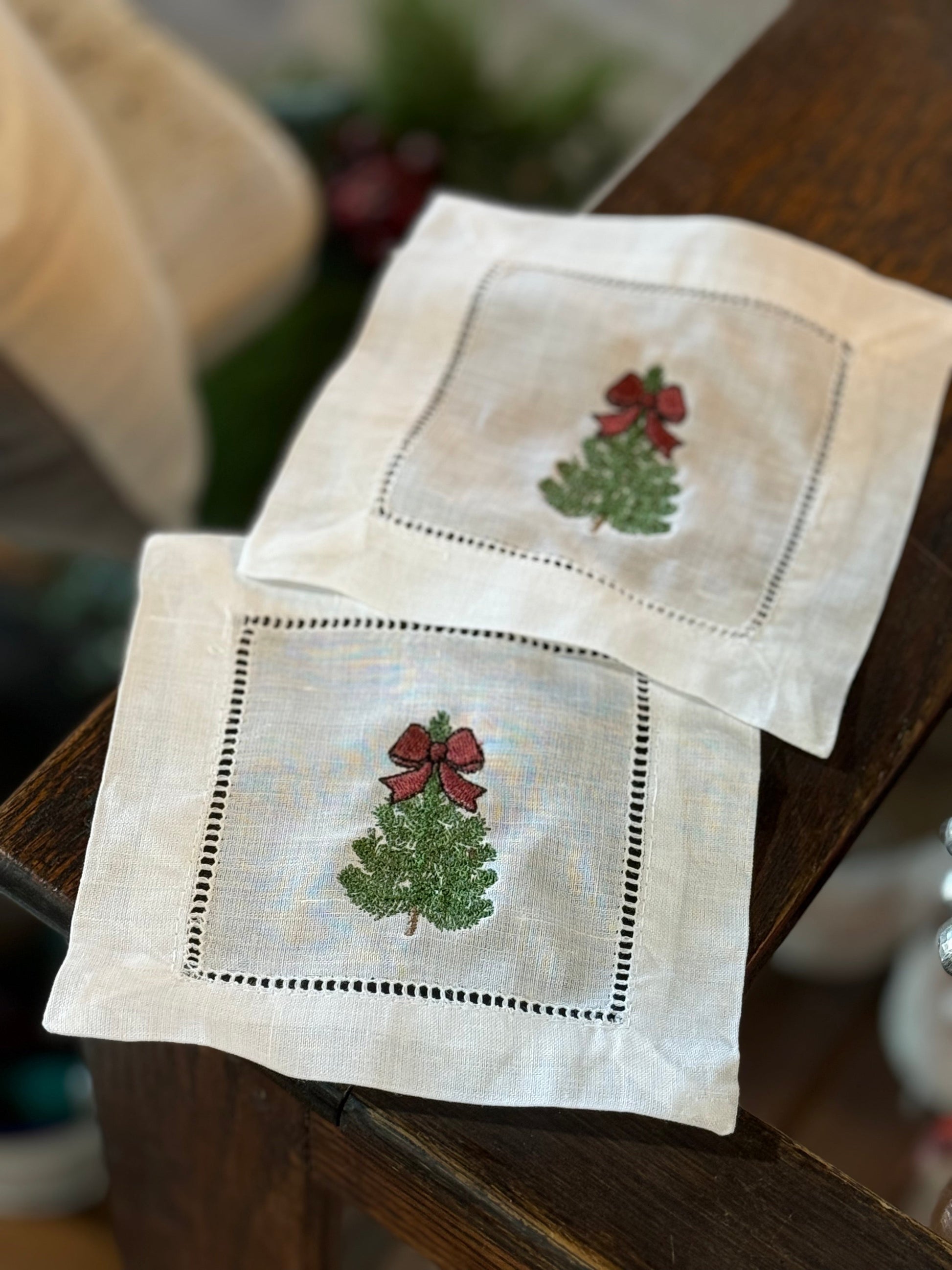 Christmas Tree Cocktail Napkin