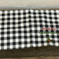 Pair of Black & White Checked Merry Christmas Placemats