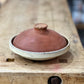 Vintage Studio Pottery Red Clay Covered Tortilla Warmer / Casserole Dish