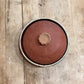 Vintage Studio Pottery Red Clay Covered Tortilla Warmer / Casserole Dish