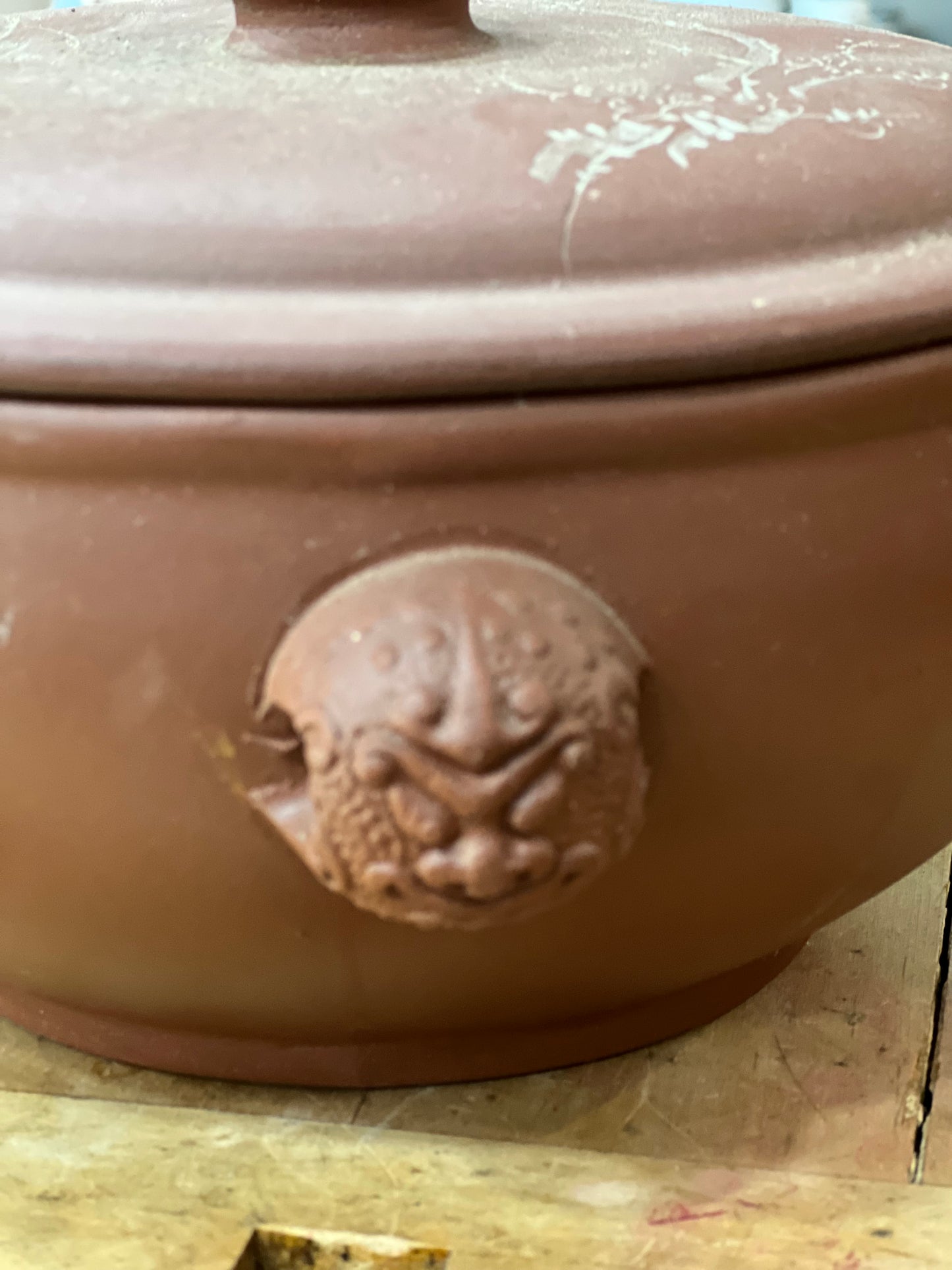 Vintage Yunnan Jianshui Zitao Purple Clay Steam Pot – 6" x 10" x 8.5"
