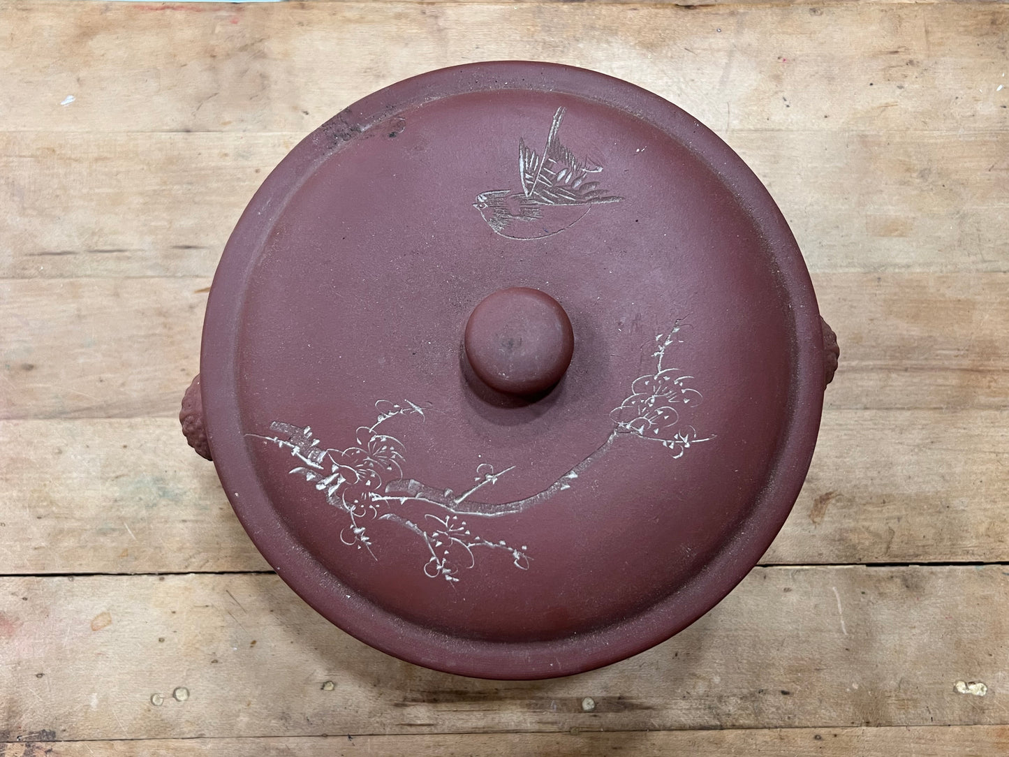 Vintage Yunnan Jianshui Zitao Purple Clay Steam Pot – 6" x 10" x 8.5"