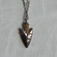 Mixed-Metal Arrowhead Pendant Necklace - 18"