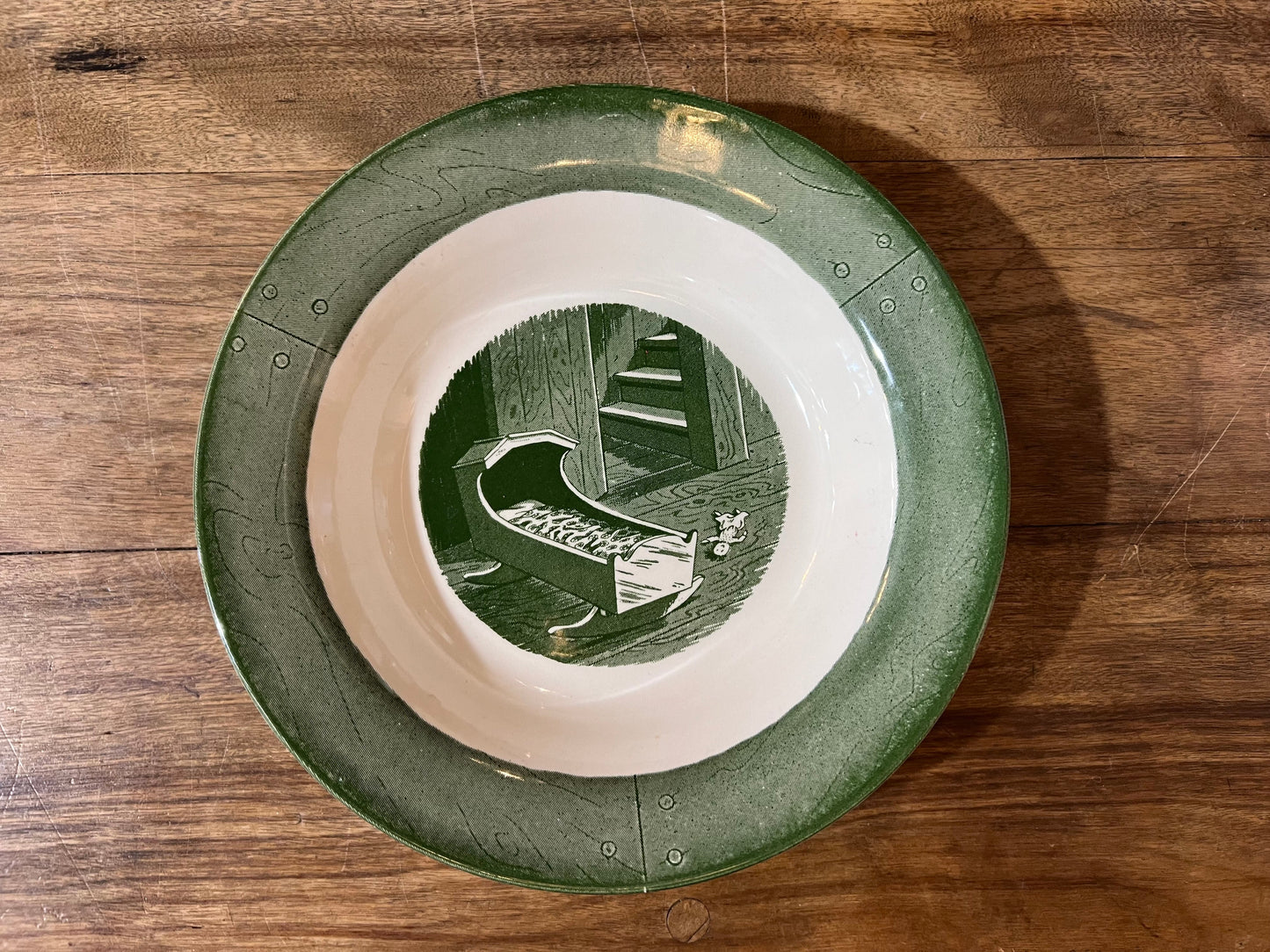 Vintage Colonial Homestead Green by Royal China – Pick Your Piece (Sold Separately) The Mustard Seed Collection, The Seed