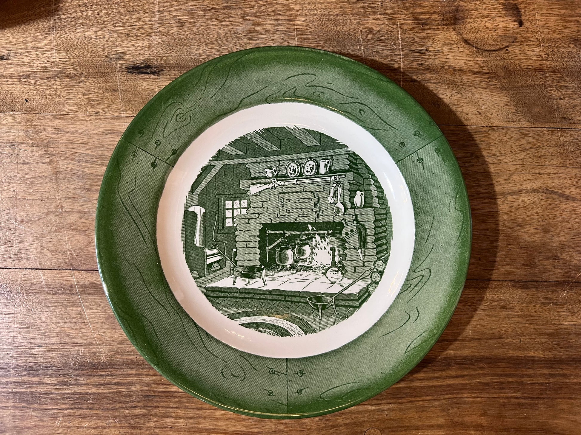 Vintage Colonial Homestead Green by Royal China – Pick Your Piece (Sold Separately) The Mustard Seed Collection, The Seed