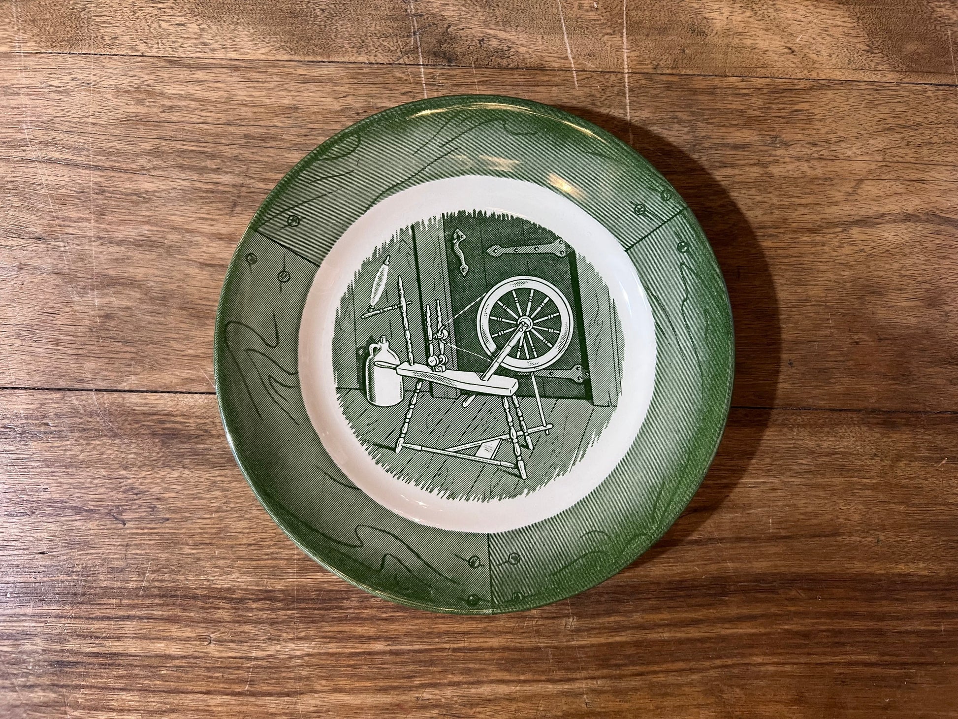 Vintage Colonial Homestead Green by Royal China – Pick Your Piece (Sold Separately) The Mustard Seed Collection, The Seed